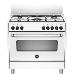 La Germania AMN96 5 E B V GPL Κουζίνα 117lt με Εστίες Υγραερίου Π89.7εκ. Λευκή La Germania AMN96 5 E B V GPL Κουζίνα 117lt με Εστίες Υγραερίου Π89.7εκ. Λευκή