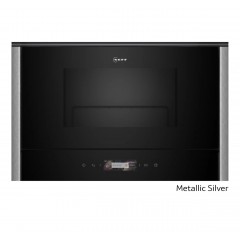 Neff NML38E0M0 (NL9GR31Y1 + Z9038MY0) Εντοιχιζόμενος Φούρνος Μικροκυμάτων 21lt Metallic Silver