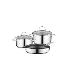 Bosch Σετ Μαγειρικά Σκεύη από Ανοξείδωτο Ατσάλι Ασημί HEZ9SE030 5τμχ