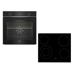Beko BBIE17301BD + HIC 64402 E Φούρνος άνω Πάγκου 72lt με Κεραμικές Εστίες Π59.4εκ. Μαύρος Beko BBIE17301BD + HIC 64402 E Φούρνος άνω Πάγκου 72lt με Κεραμικές Εστίες Π59.4εκ. Μαύρος