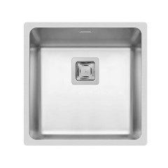 Pyramis Lume (40X40) 1B Γυαλισμένος Inox Ένθετος Νεροχύτης (101023701)