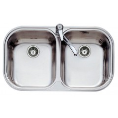 Ένθετος Νεροχύτης Teka Stylo 2C Λείος Inox  Ένθετος Νεροχύτης Teka Stylo 2C Λείος Inox